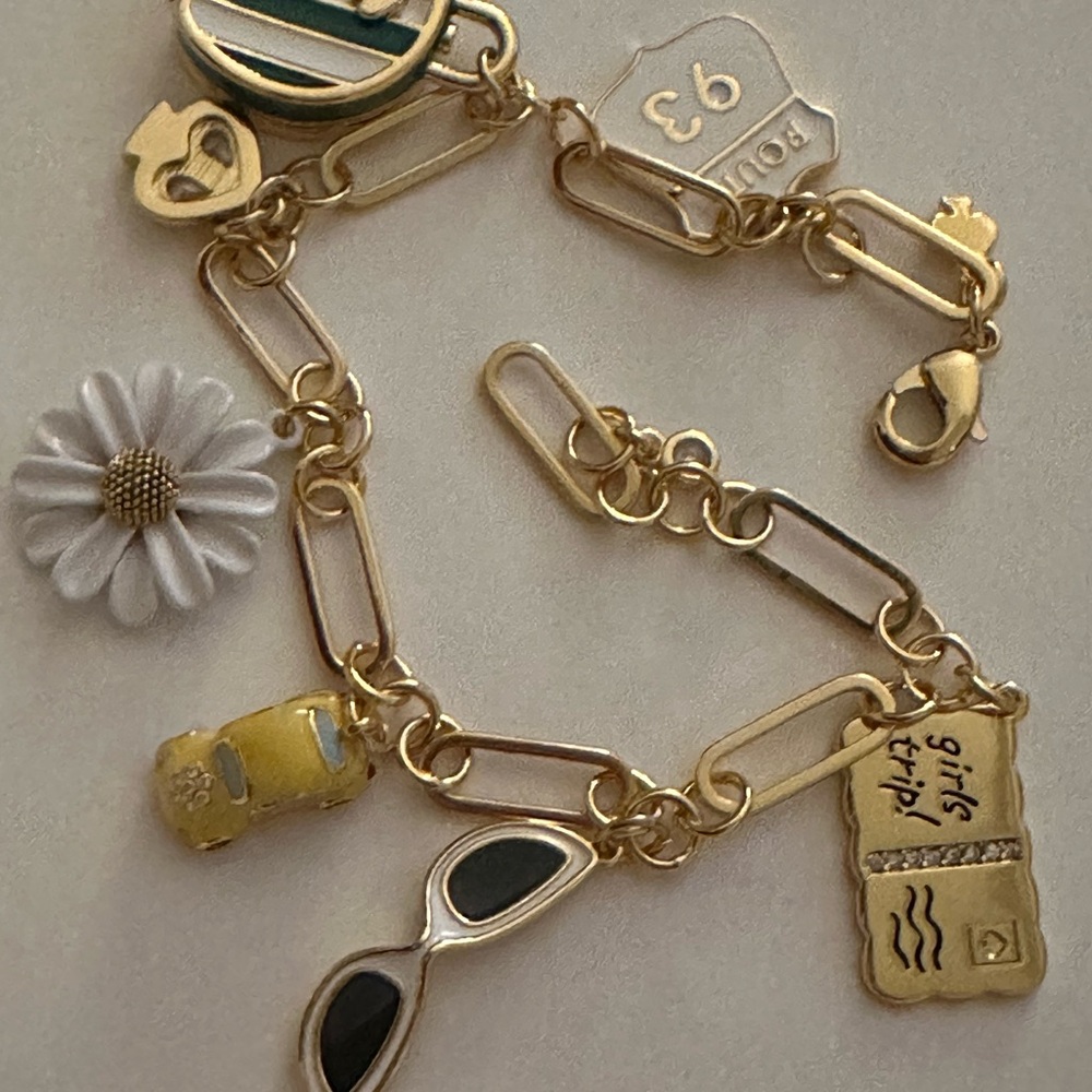 Kate spade ♠️ mix of girls trip charms bracelet - Picture 8 of 11